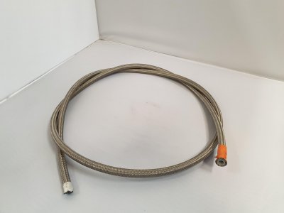 #6 Steel braided hose (säljs/ fot á 30 cm)