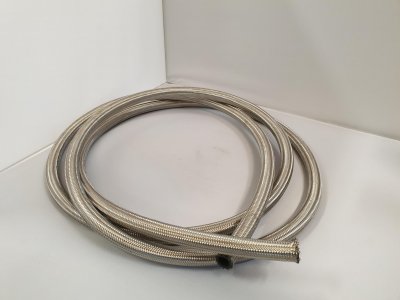 #10 Steel braided hose (säljs/ fot á 30 cm)